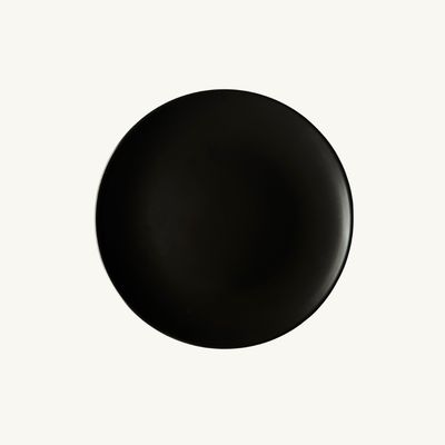 Assiette plate noir Bianca