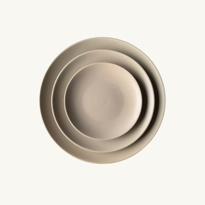 Assiettes en grès Bianca