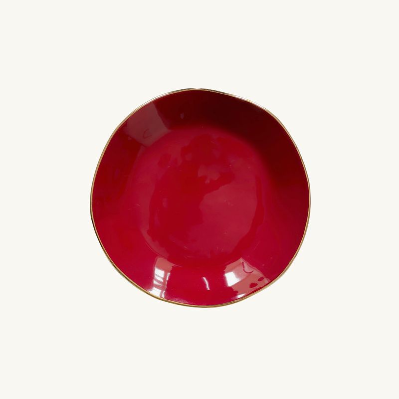 Assiette plate Venise Burgundy Oro