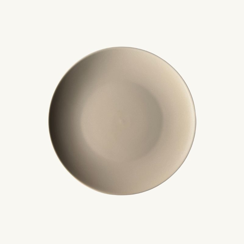 Assiette plate beige Bianca