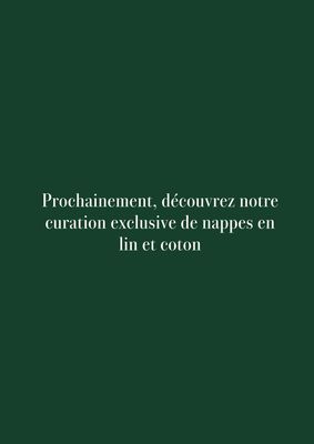 Nappes en Lin et Coton Nappes en Lin et Coton