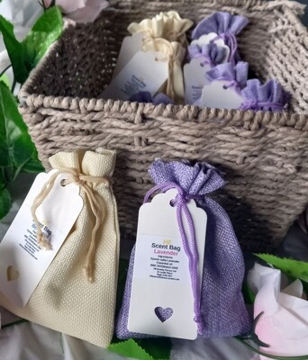 AROMATHERAPY  SCENT BAGS with Dried flowers 60g
