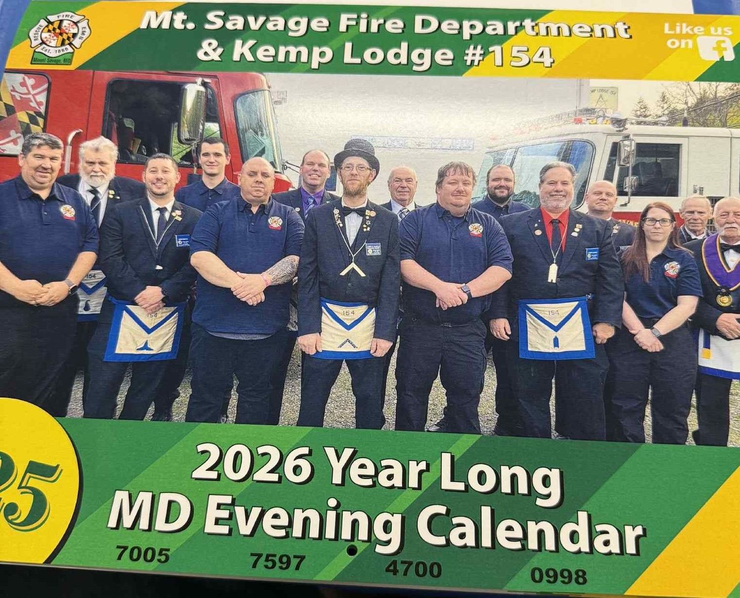 2026 Year long calendar