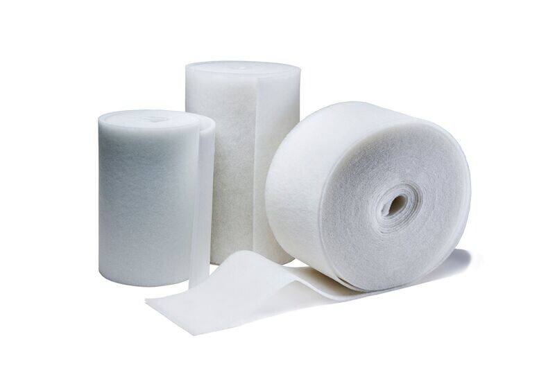 Coarse dust filter mat FL100 ISO Coarse 40%, 0,5 x 40m, 5mm Coarse dust filter mat FL100 ISO Coarse 40%, 0,5 x 40m, 5mm