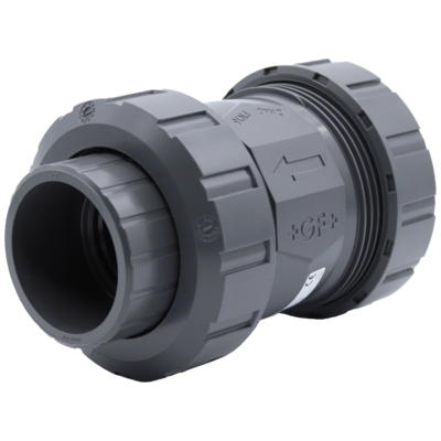 Kegel-Rückschlagventil Typ 562 mit Feder PVC-U/EPDM d63DN50 161562007