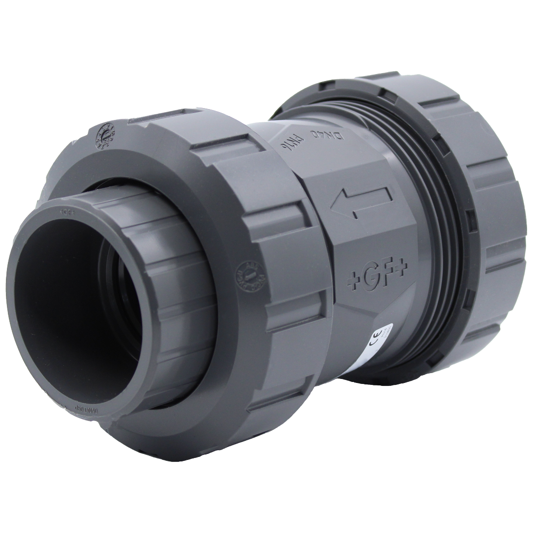 Kegel-Rückschlagventil Typ 562 mit Feder PVC-U/EPDM d50DN40 161562006