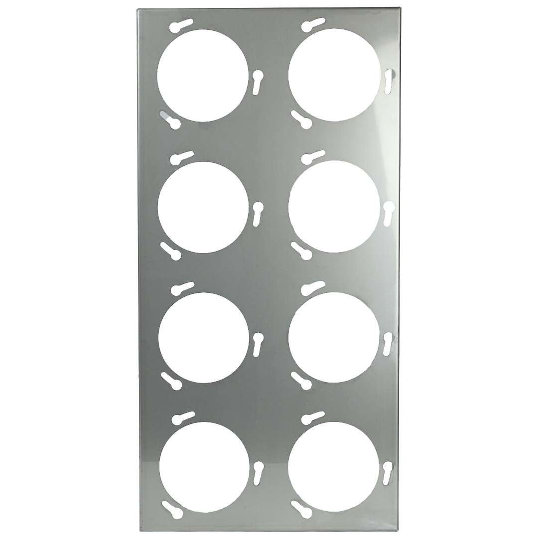 Mounting frame for 8 activated carbon filters, 610 x 305 x 70 mm