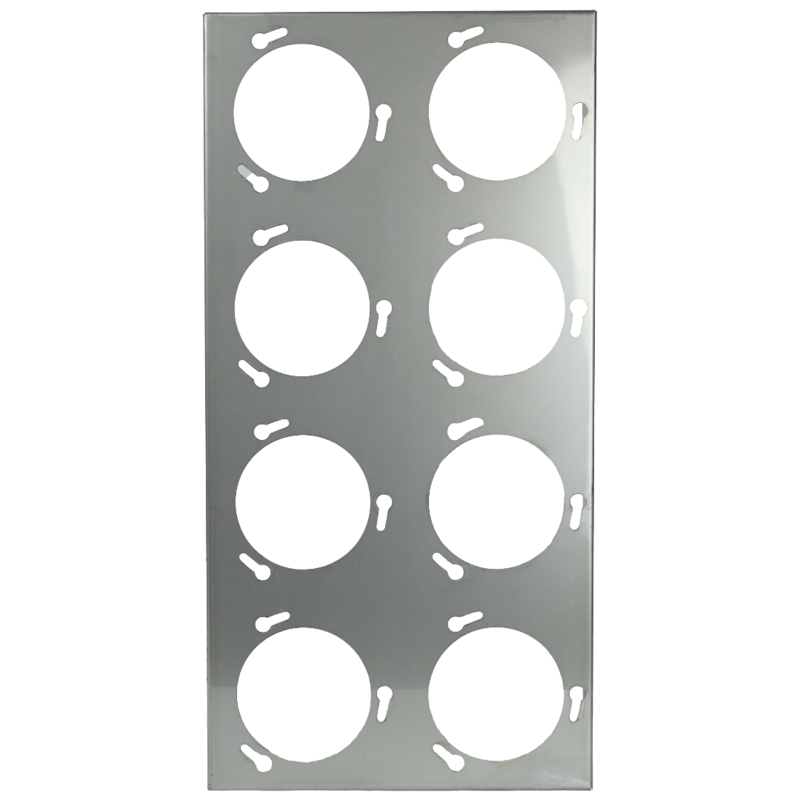 Mounting frame for 8 activated carbon filters, 610 x 305 x 70 mm