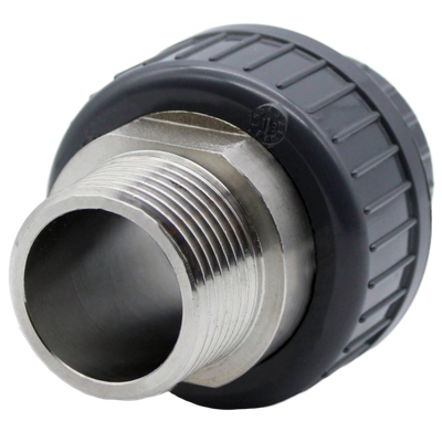 Übergangsverschraubung PVC-U/Edelstahl AG 63-2" 721540711