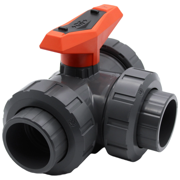 3-Way ball valve type 543 Pro PVC-U/EPDM d50DN40 161543206