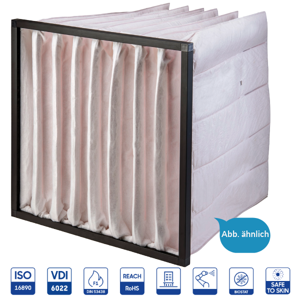 Pocket filter 592 x 592 x 300mm F7, ISO ePM2,5 70%, TEKA 10034