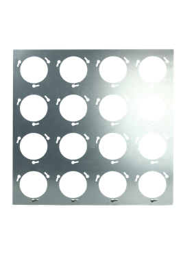 Mounting frame for 16 activated carbon filters, 610 x 610 x 70 mm