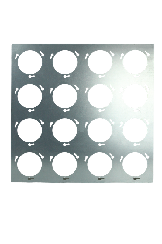 Mounting frame for 16 activated carbon filters, 610 x 610 x 70 mm Mounting frame for 16 activated carbon filters, 610 x 610 x 70 mm