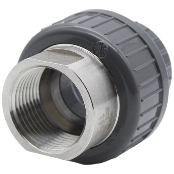 Übergangsverschraubung PVC-U/Edelstahl IG 40-11/4 Übergangsverschraubung PVC-U/Edelstahl IG 40-11/4" 721540209