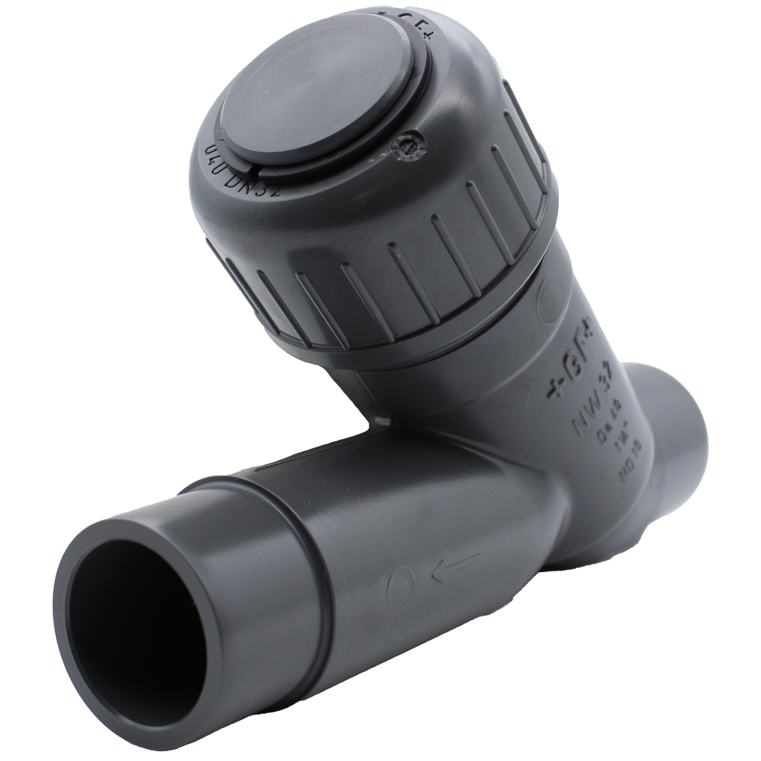 Schrägsitz-Rückschlagventil Typ 303 PVC-U/EPDM d40 161303009