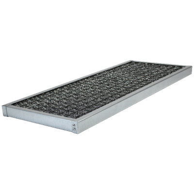 Steel mesh filter, grease filter, pre-filter 660x255mm, Nederman NOM 11 12376294, galvanized, perspective view