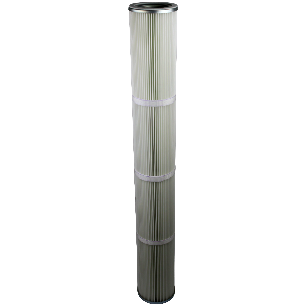 Cartridge filter, Threaded flange RD100 200 x 985 mm PTFE Cartridge air filter with threaded flange RD100 200x985mm PTFE, closed bottom, white