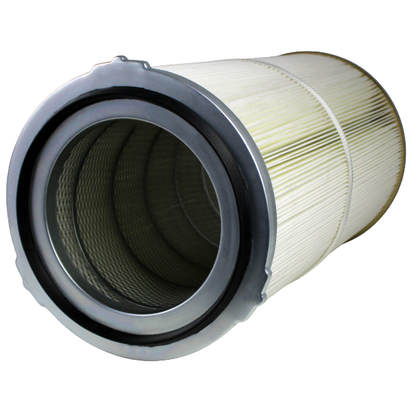 Cartridge air filter, 328 x 600 mm, 3-tab flange, antistatic polyester Cartridge air filter, 328 x 600 mm, 3-tab flange, antistatic polyester