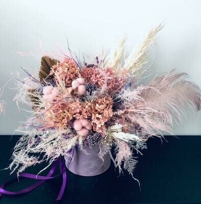 Pink / Purple - Dry Flowers box