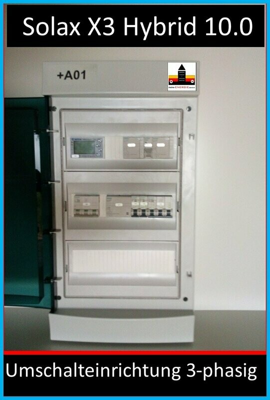 SOLAX X3 Hybrid 10.0 -Umschalteinrichtung 3-phasig - Echter Inselbetrieb bei Stromausfall- SOLAX X3 Hybrid 10.0 -Umschalteinrichtung 3-phasig - Echter Inselbetrieb bei Stromausfall-