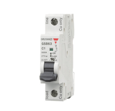 GSB631PC4 CARLO GAVAZZI INTERRUPTOR TERMOMAGNETICO EN RIEL DIN 1 POLO 4 AMP CURVA C
