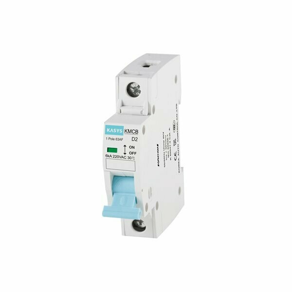 KMCBC161P KACON INTERRUPTOR TERMOMAGNETICO EN RIEL DIN 1 POLO 16 AMP CURVA C