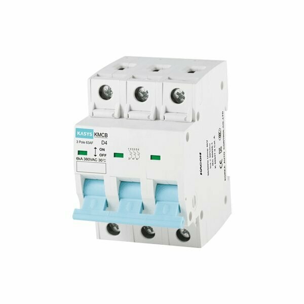 KMCBC253P KACON INTERRUPTOR TERMOMAGNETICO EN RIEL DIN 3 POLOS 25 AMP CURVA C