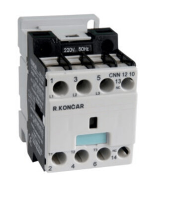 Contactor Magnético Tripolar CNN12 10 120V , 12A Bobina 120 VAC | 1NA RADE KONCAR