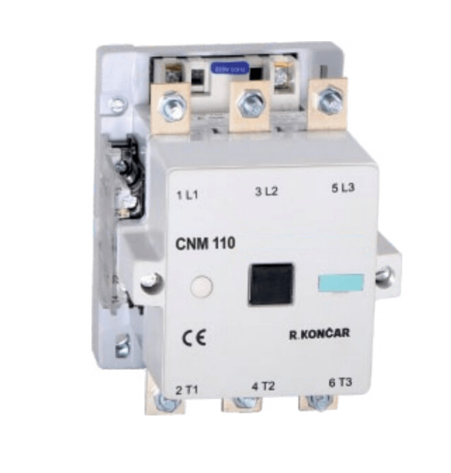 CNM11022120V RADE KONCAR CONTACTOR 110 AMP BOBINA 120 VAC 2NA+2NC