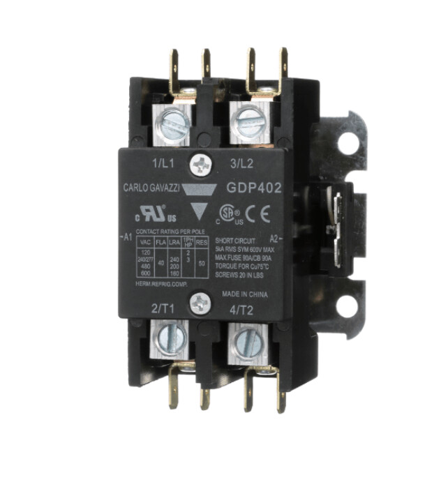 GDP402L24V CARLO GAVAZZI CONTACTOR PROPOSITO DEFINIDO 2 POLOS BOBINA 24 VAC 40 AMP
