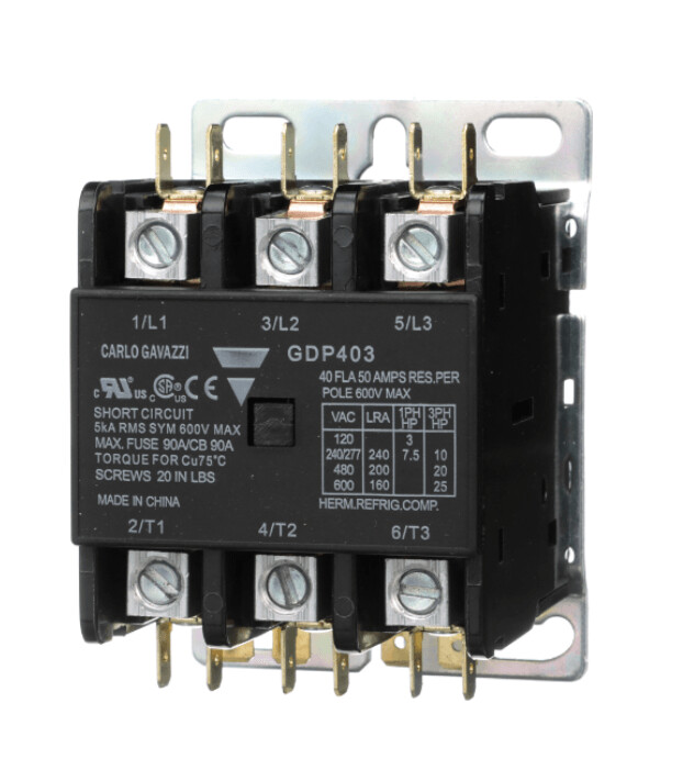 GDP403L220V CARLO GAVAZZI CONTACTOR PROPOSITO DEFINIDO 3 POLOS BOBINA 220 VAC 40 AMP