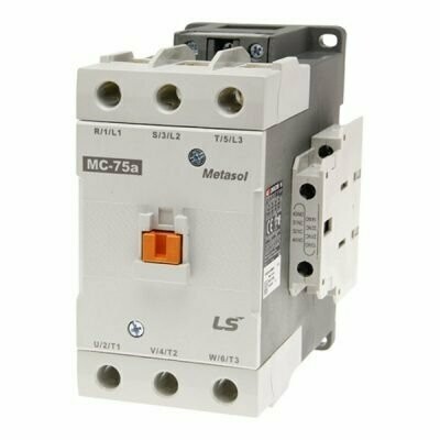 Contactor Magnético Tripolar MC75B-24VAC 75 A Bobina 24 VAC | 2NA + 2NC LS ELECTRIC