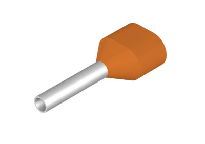 9037200000 WEIDMULLER TERMINAL PUNTERA HUECA DOBLE CAL 20AWG NARANJA