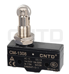 CM-1308 CNTD LIMIT SWITCH PEQUEñO PIVOTE CON RODILLO LINEAL 1NC+1NO