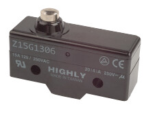 Z15G1306 HIGHLY LIMIT SWITCH PEQUEÑO PIVOTE ANCHO CORTO 1NC+1NO