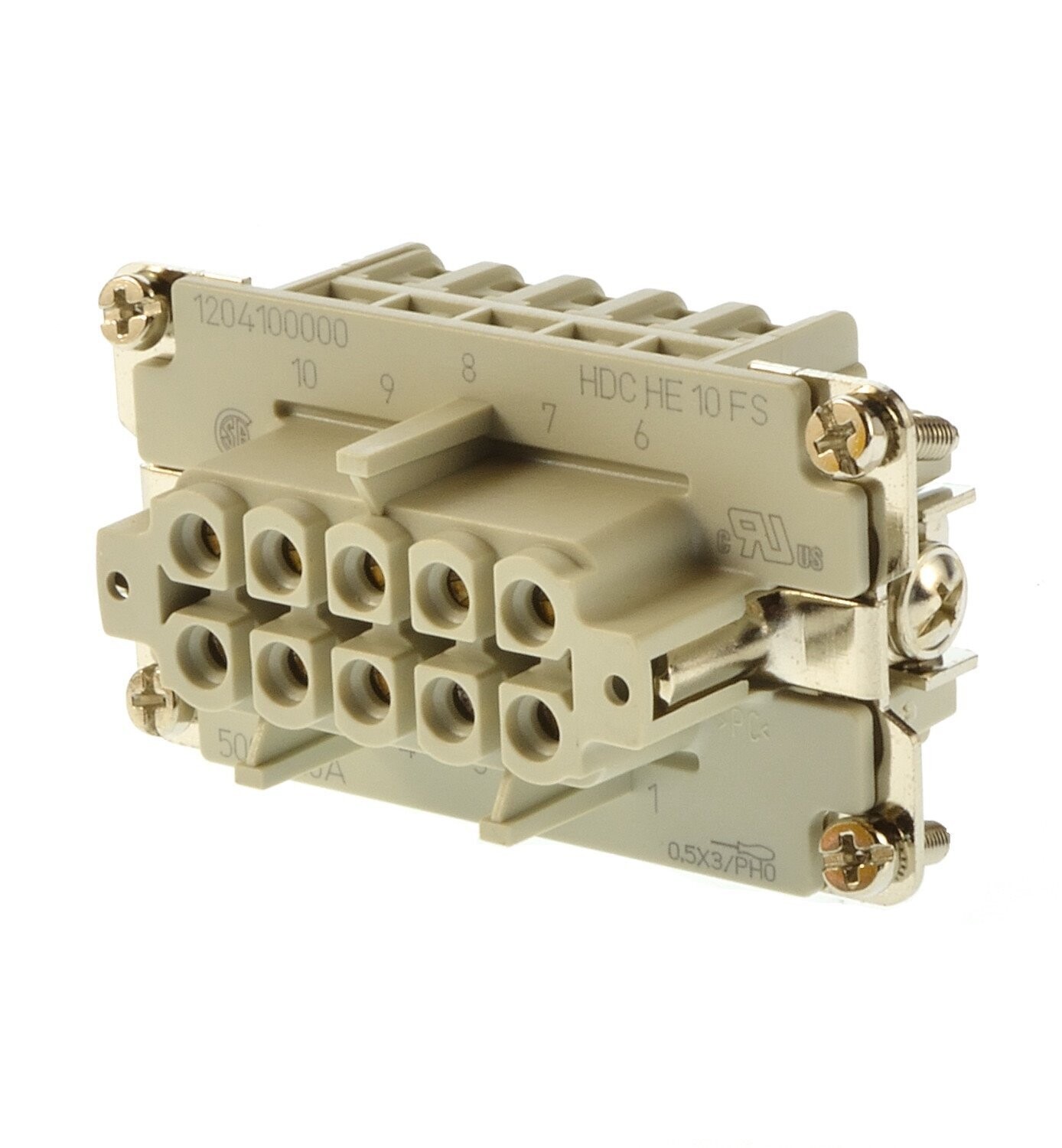 1204100000 WEIDMULLER CONECTOR HEMBRA     HDCHE10FS