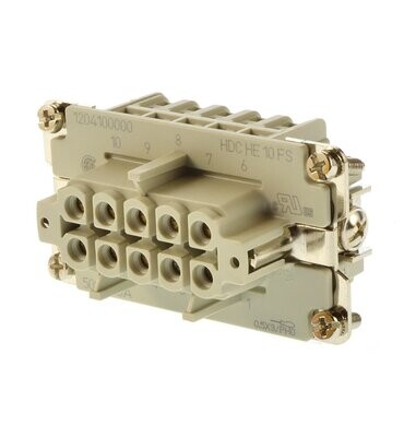 1204100000 WEIDMULLER CONECTOR HEMBRA HDCHE10FS 1204100000 WEIDMULLER CONECTOR HEMBRA HDCHE10FS