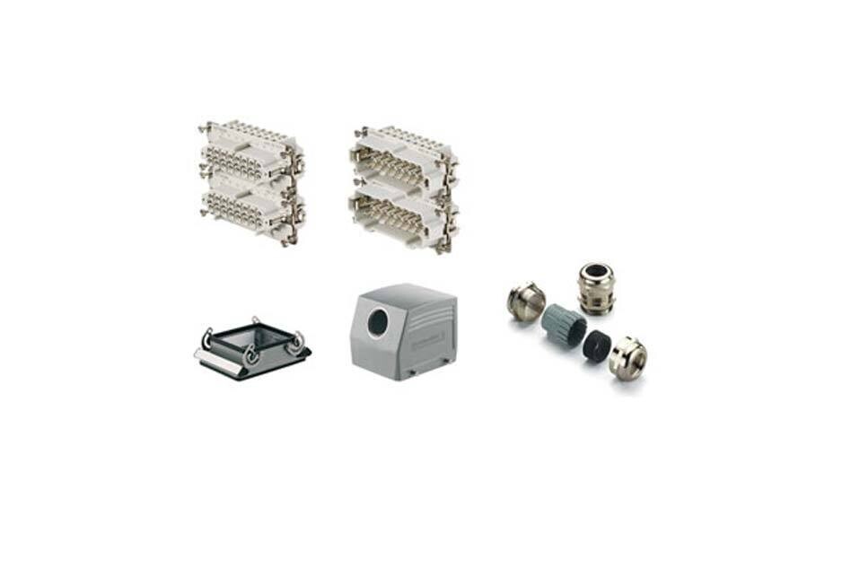 1712540000 WEIDMULLER TOMACORRIENTE 32 POLOS 2 GANCH     HDC-KIT-HE32.140