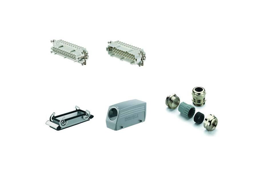 1712530000 WEIDMULLER TOMACORRIENTE 24 POLOS 2 GANCH     HDC-KIT-HE24.130