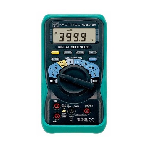 1009 KYORITSU MULTIMETRO DIGITAL 10AMP CD/CA 600V CD/CA 40 MHOMS 10 MHZ