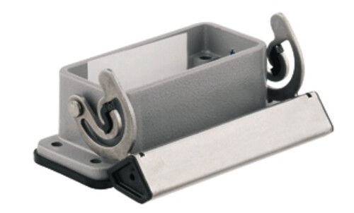 1664040000 WEIDMULLER BASE ABIERTA 2 GANCHOS   HDC 10A ALU