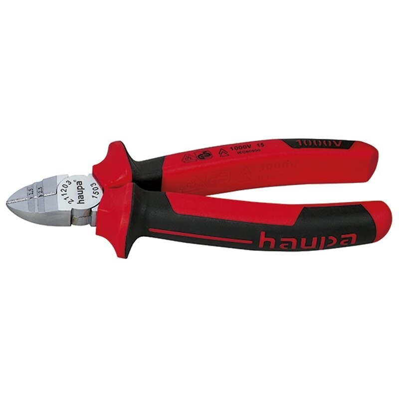 211203 HAUPA PINZAS DE CORTE DIAGONAL ALADOS VDE 165 MM