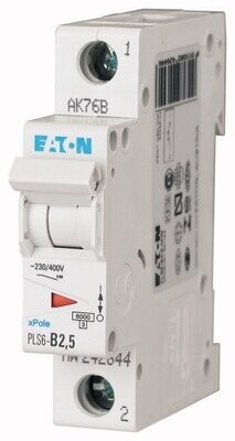 242670 EATON MOELLER INTERRUPTOR TERMOMAGNETICO EN RIEL DIN 1 POLO 2.5 AMP CURVA C 242670 EATON MOELLER INTERRUPTOR TERMOMAGNETICO EN RIEL DIN 1 POLO 2.5 AMP CURVA C