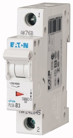 242671 EATON MOELLER INTERRUPTOR TERMOMAGNETICO EN RIEL DIN 1 POLO 3 AMP CURVA C