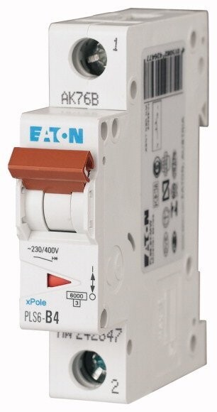 242673 EATON MOELLER INTERRUPTOR TERMOMAGNETICO EN RIEL DIN 1 POLO 4 AMP CURVA C