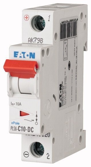 242677 EATON MOELLER INTERRUPTOR TERMOMAGNETICO EN RIEL DIN 1 POLO 10 AMP CURVA C