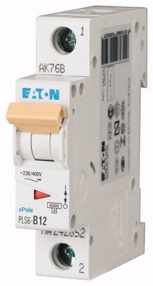 242678 EATON MOELLER INTERRUPTOR TERMOMAGNETICO EN RIEL DIN 1 POLO 12 AMP CURVA C