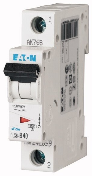 242685 EATON MOELLER INTERRUPTOR TERMOMAGNETICO EN RIEL DIN 1 POLO 40 AMP CURVA C