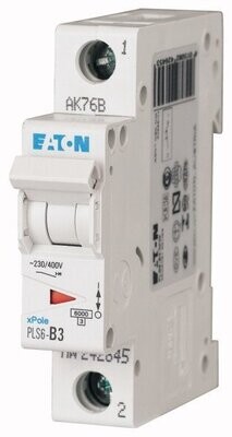 242694 EATON MOELLER INTERRUPTOR TERMOMAGNETICO EN RIEL DIN 1 POLO 3 AMP CURVA D 242694 EATON MOELLER INTERRUPTOR TERMOMAGNETICO EN RIEL DIN 1 POLO 3 AMP CURVA D