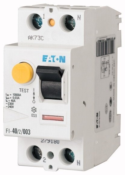 279176 EATON MOELLER RESIDUAL CURRENT CIRCUIT-BREAKER, 16A, 2P, 03A, AC-CHAR